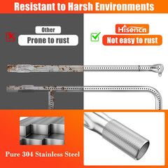 65032 Grill Burner Tube for Weber Q3200, Q3000, Q320, Q300, 57060001, 404341, 58