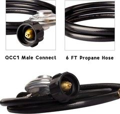 Certified 6-Foot Propane Hose for Blackstone Griddle – Connects Large Tanks