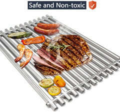 65905 304 Stainless Steel Grill Grates for Weber Genesis Silver A, Spirit E & S