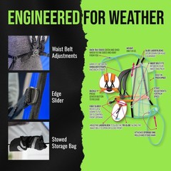 Wearable Hands‑Free Rain Canopy — Packable Pop‑Up Rain Shell for Hiking, Phot…
