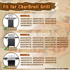 SafBbcue Grill Parts Kit Replacement for Charbroil Performance 300 2-Burner 4…