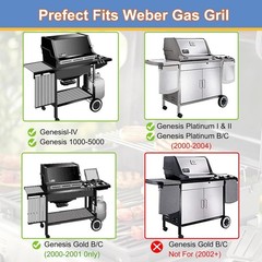 7506 Stainless Steel Burner Tube Set for Weber Genesis 1000 to 5500, Genesis …