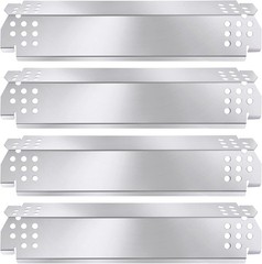4-Pack Stainless Steel Heat Plates for Nexgrill 720 Series – Durable & Adjust…