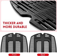 GGC 7646 7584 Cast Iron Grill Grates for Weber Q3200 Q300