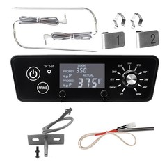 Digital Thermostat Control Board Kit for Pellet Grill Smoker, LCD Display, Meat