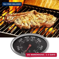 Grill Lid Thermometer Heat Indicator Replacement, BBQ Lid Thermometer Heat Indic