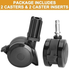 70360 Locking Caster w/Insert for Weber Black-for Weber Genesis 300 Grill