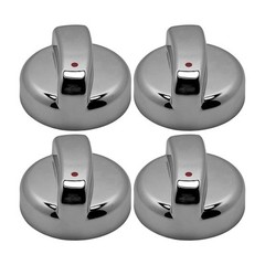 Set of 4 Gas Oven Knobs Electroplated for Durability with 8mm Compatibility