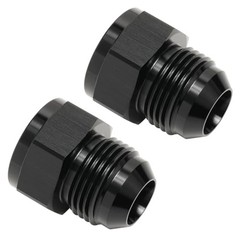 Flare Expander Fitting Adapter Aluminum 12AN Female to 16AN Male Black – 2pcs