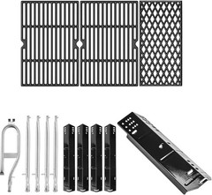 SafBbcue DGH474CRP Cooking Grates and Heat Plate for Dyna Glo Grill 5 Burner