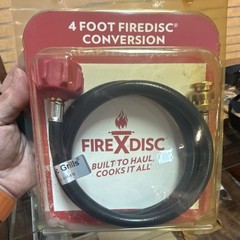 Fire X Disc FireDisc Compatible 4ft LP Conversion Adapter Hose Black/Red KR-418