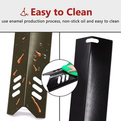15 inch Porcelain Grill Heat Shields Replacment for Dyna-Glo DGF510SBP, DGF49…