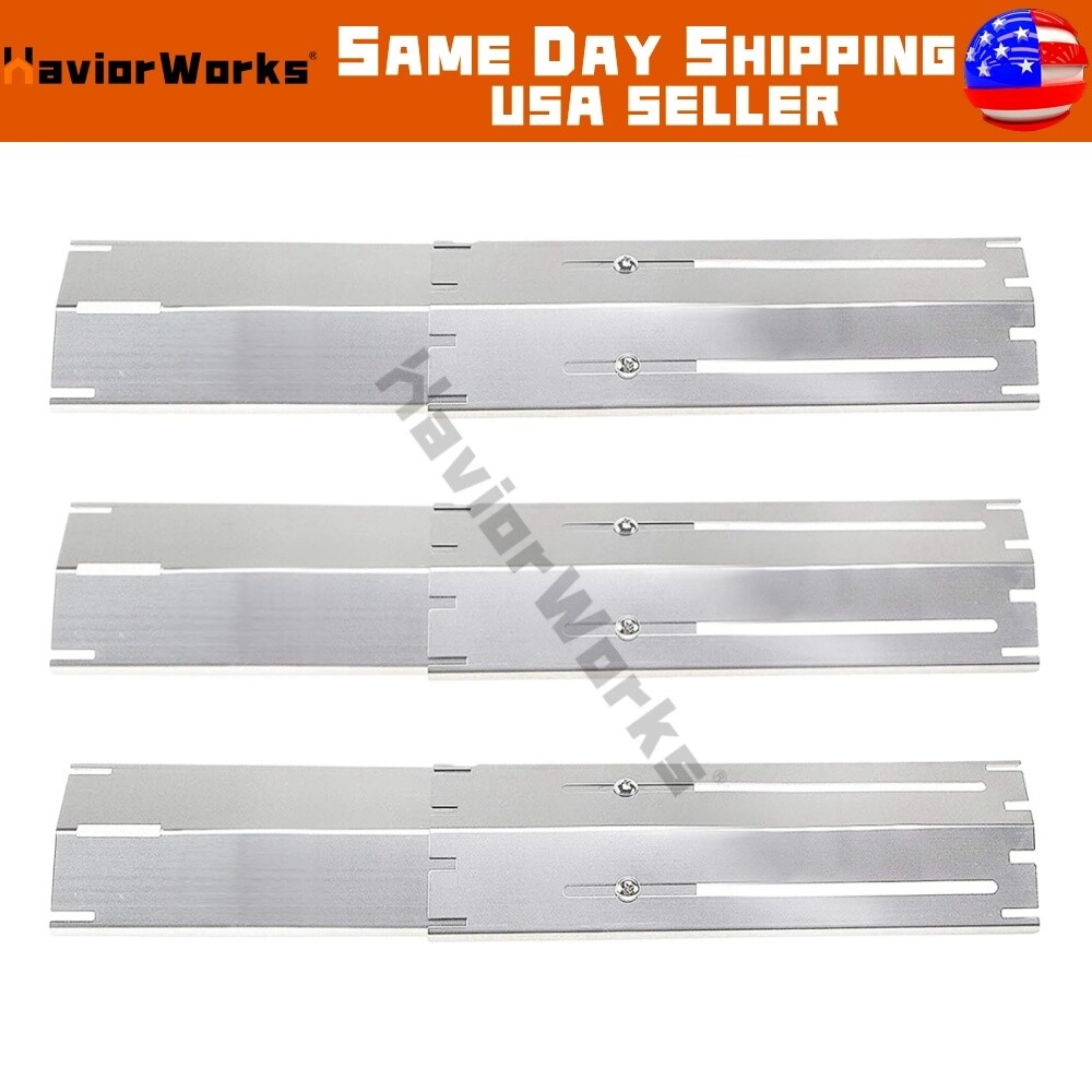 3 PCS Universal Grill Heat Plates Heat Tents Heat Shields for Gas Grill Parts