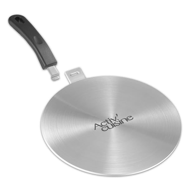 9.45 inch Heat Diffuser, Stainless Steel Induction Cooktop Plate for Electric…