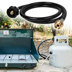 6FT Propane Adapter Hose 1 lb to 20 lb Converter Replacement for QCC1/Type1 Tank