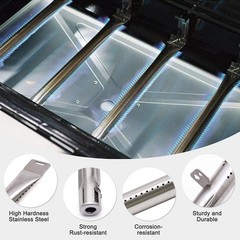 5 PCS Replacement Grill Parts Backyard BY1410100104 Dynaglo DGF510SSP Tube