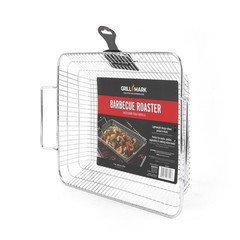 New Grill Mark Steel Roasting Basket 16.7 in. L X 10.5 in. W 1 pk