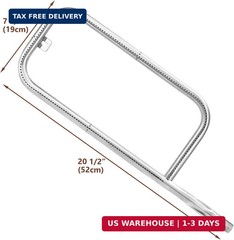 Uniflasy 41862 Grill Burner for Weber Q200, Q220, Q2000 Q2200, 396000, 396001, 3