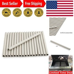 Essential Replacement BBQ Grill Parts: 18 Fire Resistant Ceramic Rods for DCS