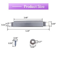 3 PCS KC624 Carryover Crossover Tube BBQ Grill Stainless Steel Burner Parts