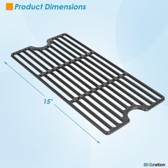 Cast Iron Grill Grate Replacement for Blackstone Tailgater 1555 1827 1550, Cooki