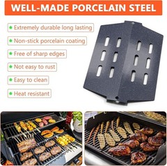 Grill Heat Deflectors for Genesis II E-410 E-415 E-435 LX E-440 Gas Grills, 16GA