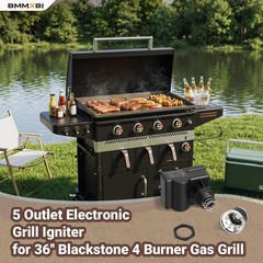 5 Outlet Electronic Grill Igniter for 36″ Griddle & Air Fryer Combo, Universal S