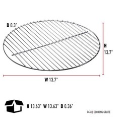 Weber Replacement Cooking Grate for Smokey Joe Charcoal Grills 13.5″ 7431