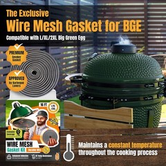 Fiberglass Big Green Egg Gasket Replacement Large/XL/XXL 16 FT Wire Mesh Gasket