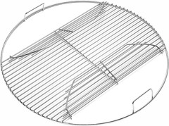 Hinged Cooking Grate for 22” Charcoal Grill, round Charcoal Grate for Weber 7436