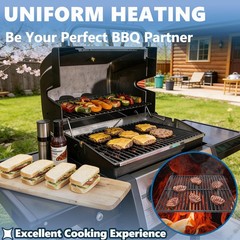 Grill Grates 2 pcs Cast Iron 14 3/4″ x 10 3/4″ for Broil King 9312-67 9346-54