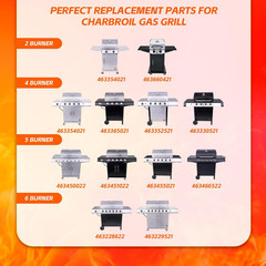 Grill Parts Replacement for Charbroil 5 Burner 463448021 463229521 463229021 463
