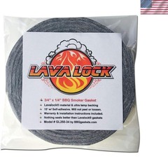 High-Temp Self-Stick BBQ Smoker Gasket 3/4″ x 1/4″ x 15″ for Perfect Sealing