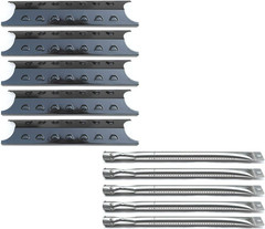 Grill Repair Kit 5 Burners & Heat Plates 16 3/4”x3 1/2” Replacement for Grills