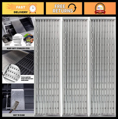 17″ Emitter Plates for 3-Burner Gas Grills, Compatible with Charbroil Models, In