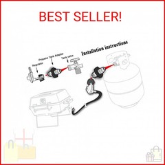 DOZYANT Universal Fit Propane Tank Adapter Converts POL to QCC1 / Type 1 with Wr