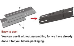 Universal Adjustable Grill Heat Plate Shield, Porcelain Steel Flavorizer Bar …