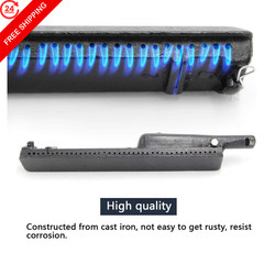 Hongso 13 3/4 Inch Cast Iron Burner Replacement Parts for Charbroil Front…