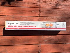 Jenn-Air Stainless Steel Rotisserie Kit, Model #720-0093, Electric Motor, in Box