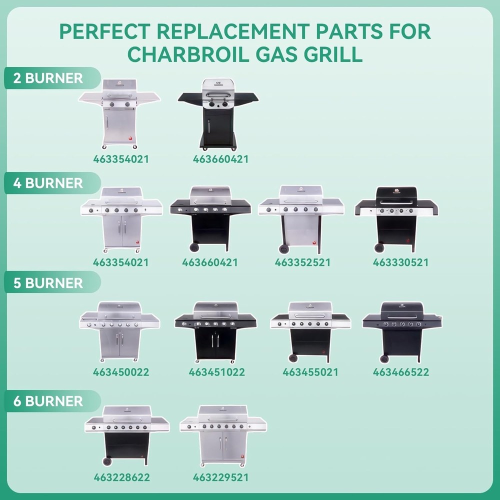 463366022 Grill Replacement Parts for Charbroil Performance 4 Burner 463365021