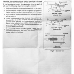 BBQ Grill Compatible With American Outdoor Grills Ignitor 2-Spark DIY3199-47