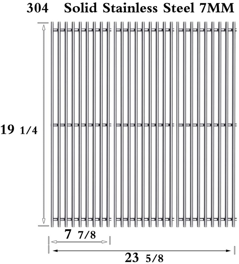 Stainless Steel Cooking Grates Grid 19 1/4″ 3-Pack for Perfect Flame Nexgrill