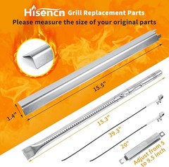 15.5” Heat Plates & 15.3” Burners for Charbroil 4/5/6 Burner Grills