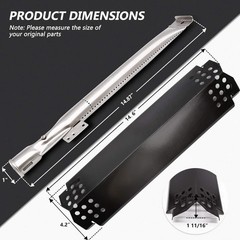 Grill Replacement Parts for Nexgrill 2 Burner 720-0864M 720-0864, 4 Burner 720-0