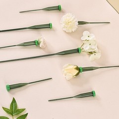 25 pcs Floral Water Tubes Green 14.5 cm and 30 cm for Fresh Flower Care