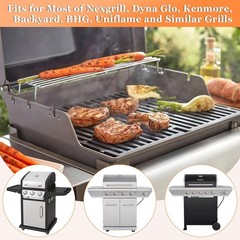 Grease Tray with Catch Pan Adjustable Universal Drip Pan for Dyna Glo, Nexgrill,