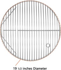 19.5″ Charcoal Grill Cooking Grate – Nonstick, Dishwasher Safe & Easy to Install