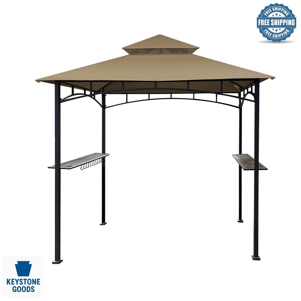Khaki Replacement Canopy for Aldi & Shoprite Grill Gazebo – Water-Resistant U…