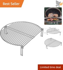 Stainless Steel Grill Expander Cooking Grate Fits for Charcoal and Ceramic Gr…