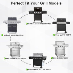 Hiorucet Grill Replacement Parts for Dyna-Glo DGF510SBP, DGF493BNP, DGB494SPB, B